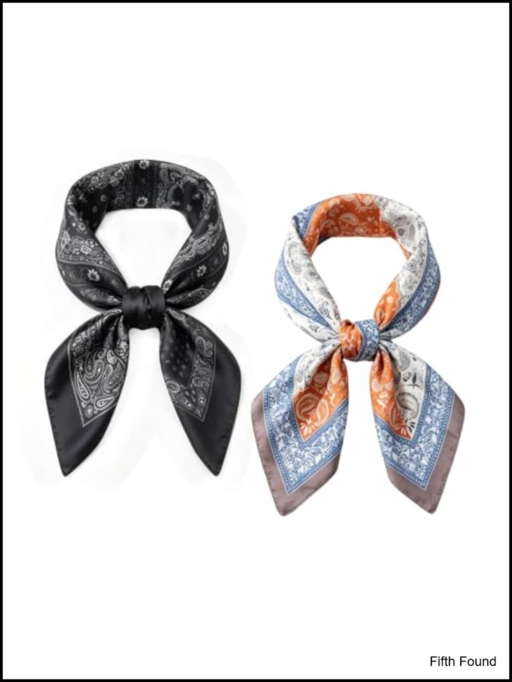 Silk Like Satin Square Scarf Bandana Neckerchief Unisex